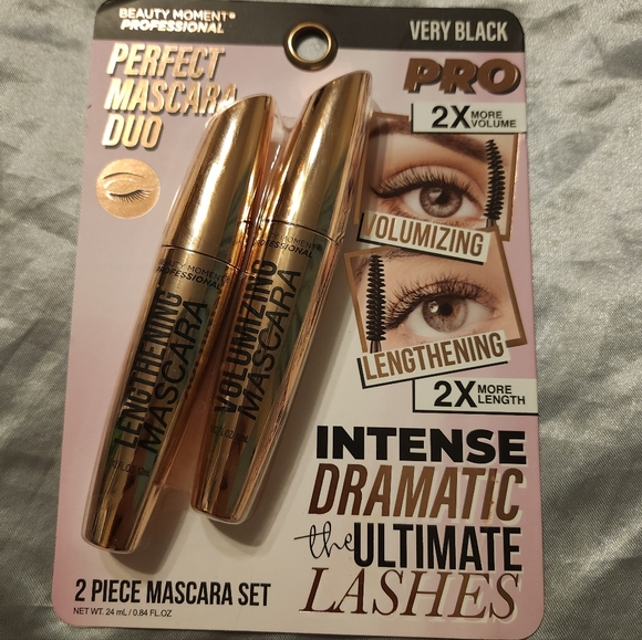 NWT MASCARA 2-piece SET VERY BLACK, Volumizing And Lengthening - Picture 2 of 7